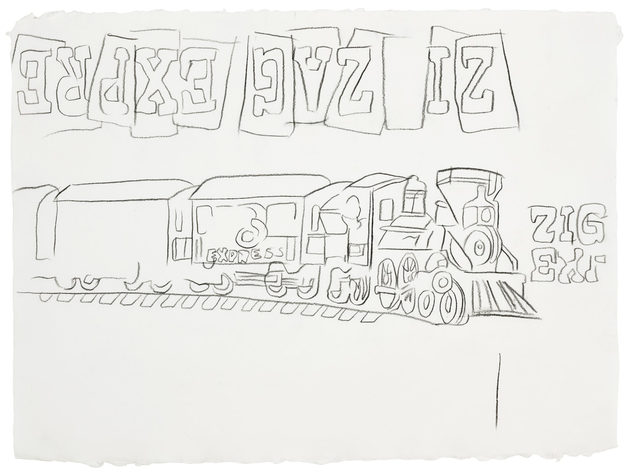"Zigzag" Train by Andy Warhol
