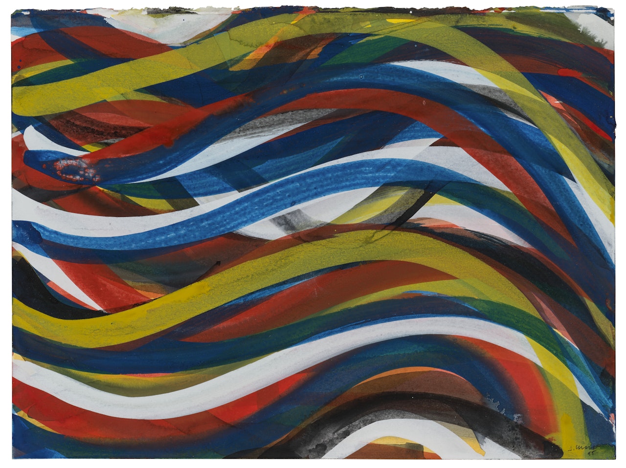 Wavy Brushstrokes by Sol LeWitt