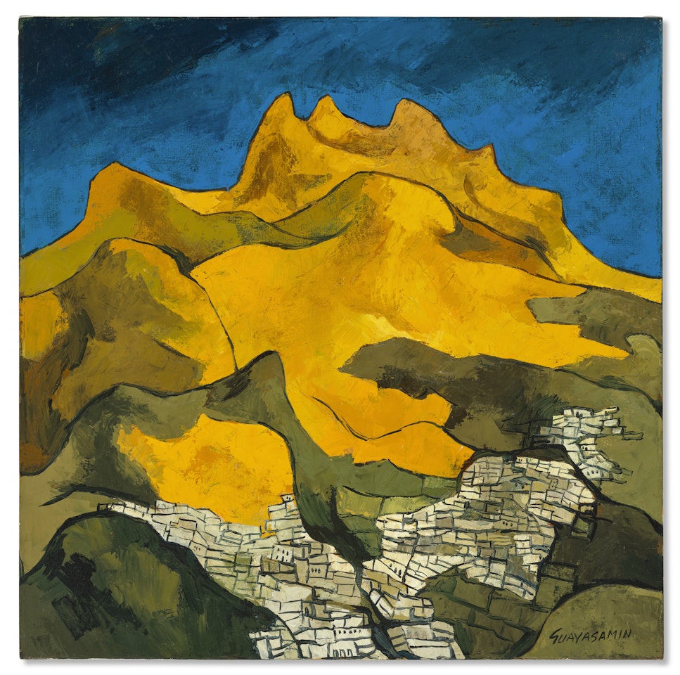 Quito naranja by Oswaldo Guayasamin