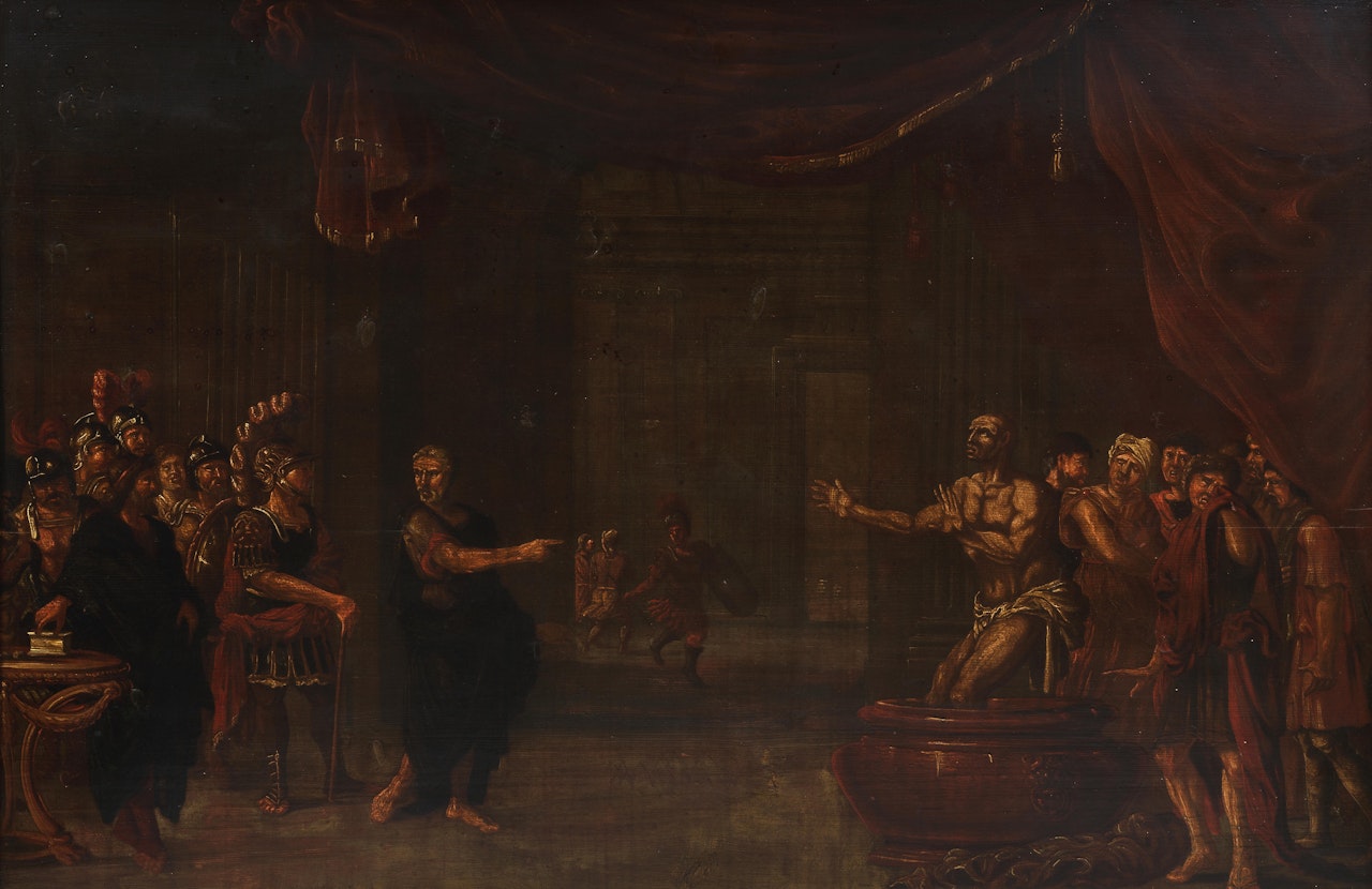 Saint John the Evangelist before Domitian by German School