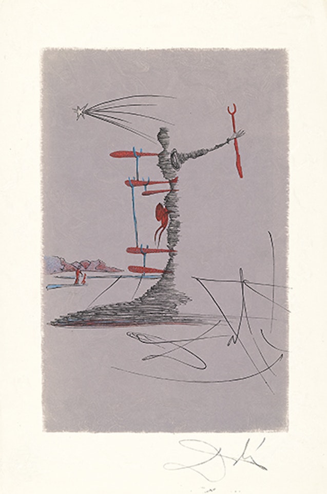Femme avec béquille by Salvador Dali