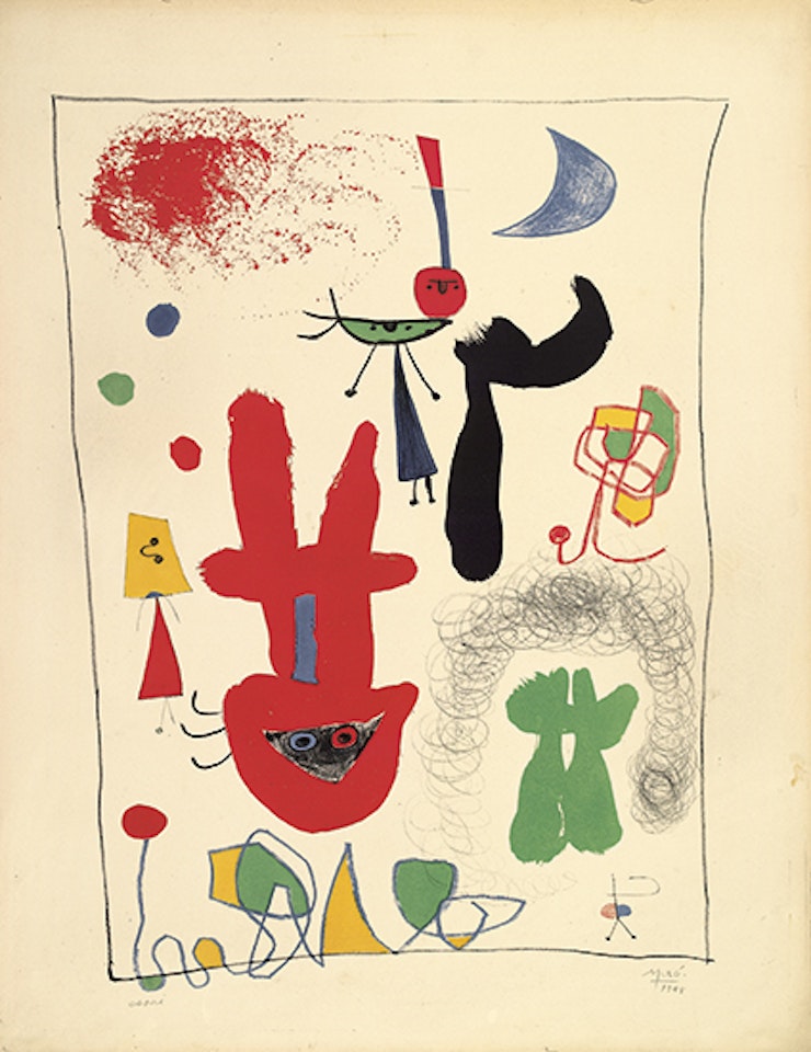 L'Acrobate au Jardin de Nuit by Joan Miró
