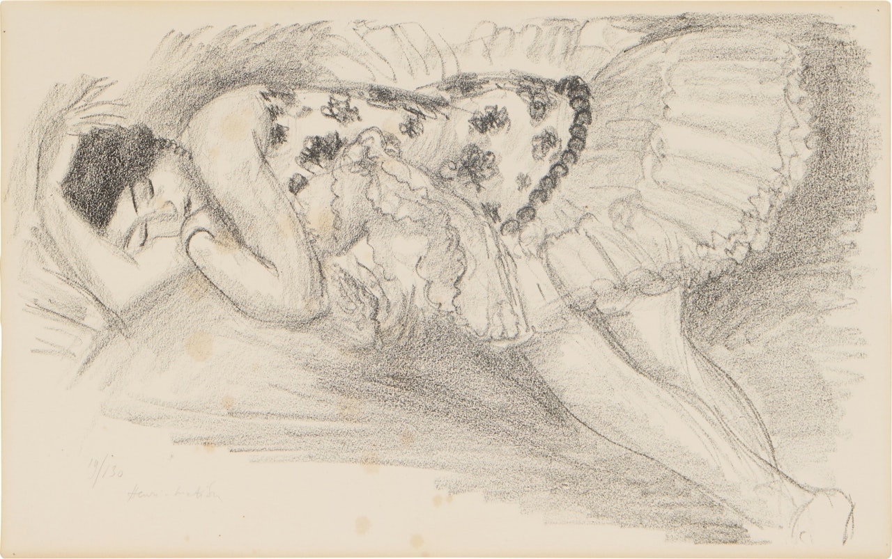 Danseuse endormie au divan , from Dix Danseuses (Duthuit 485) by Henri Matisse