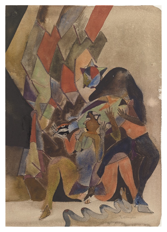 Pareja y tortuga by Francisco Toledo