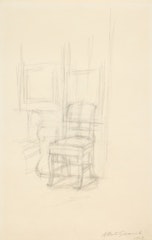 Chaise en Stampa (recto); Yeux et nez (verso): A Double-Sided Work
