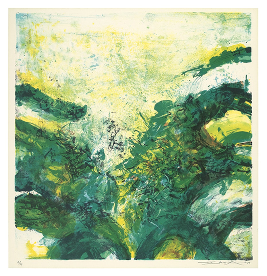 Abstract Composition by Zao Wou-Ki