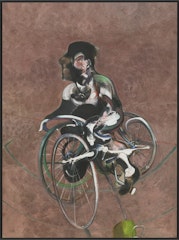 ”Portrait of George Dyer Riding a Bicycle 1966” (Small)