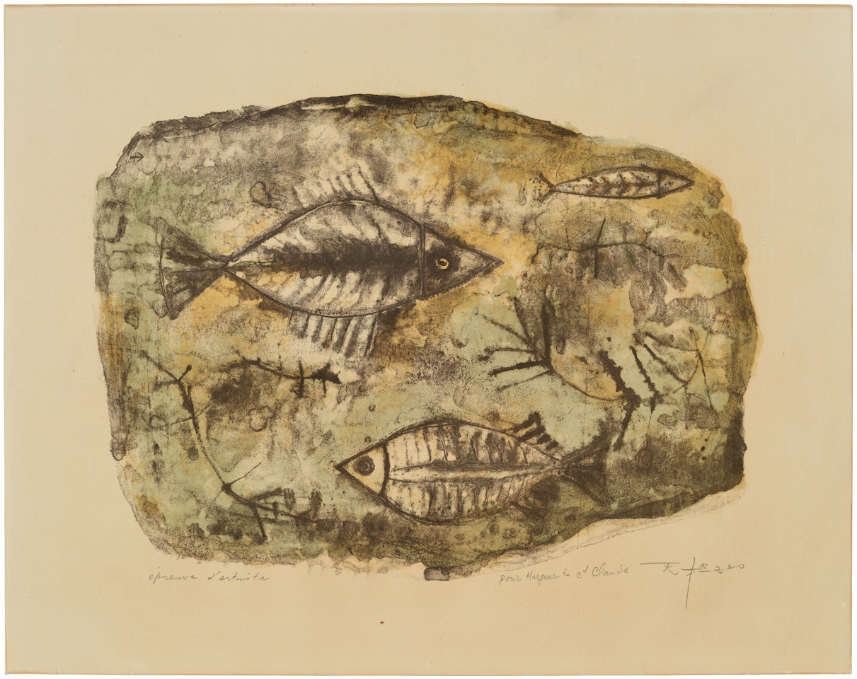 Poissons by Zao Wou-Ki