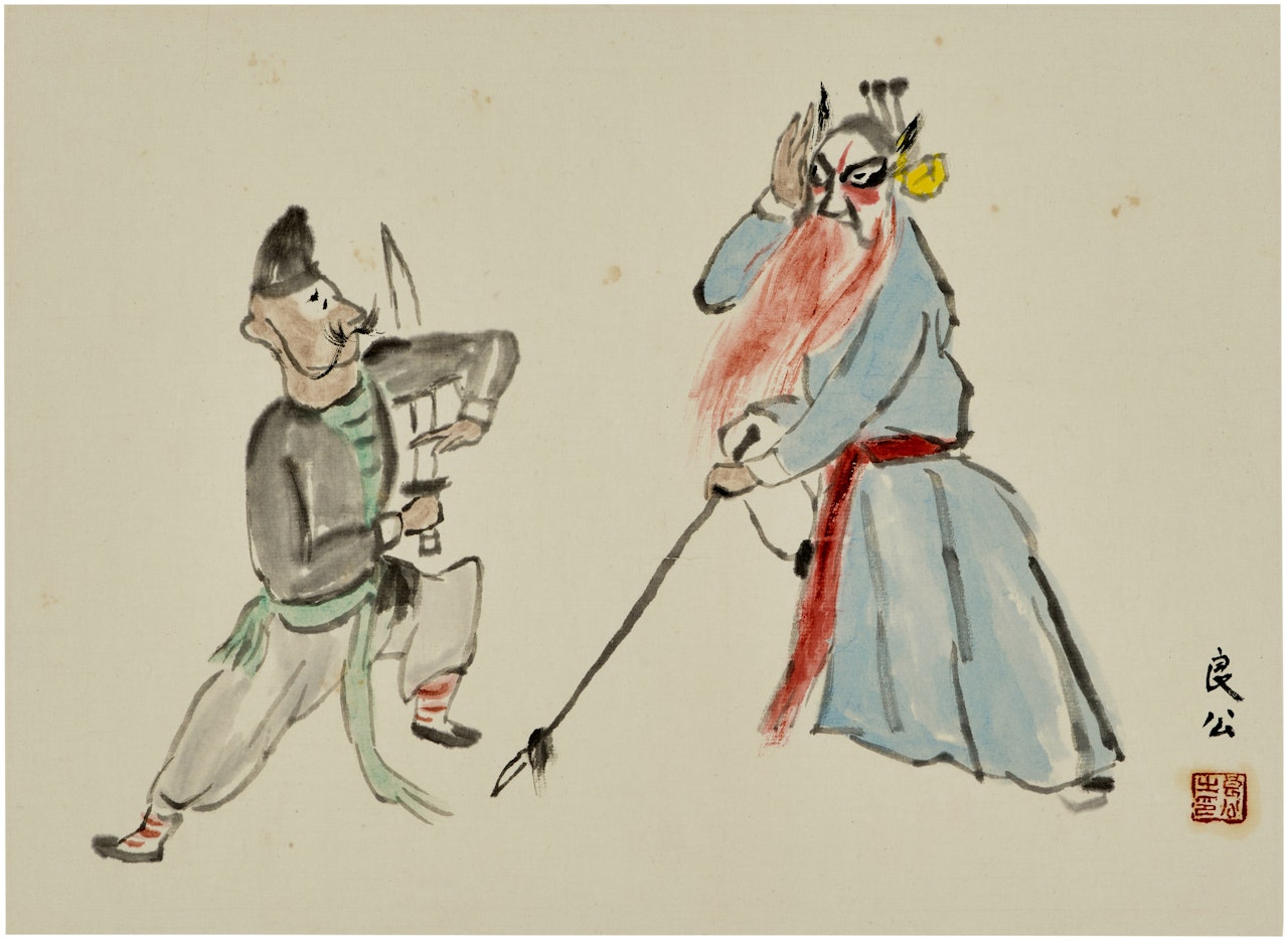 Chinese Opera Figures by Guan Liang