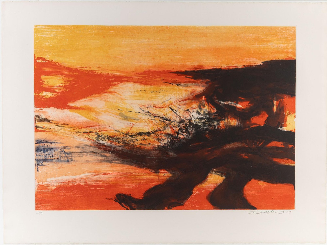 Untitled from: "Hommage aux Prix Nobel" (The Nobel Prize Portfolio) by Zao Wou-Ki