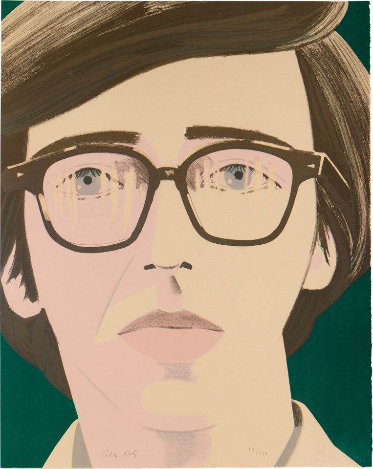 Portrait of a Poet: Kenneth Koch (Schröder 34) by Alex Katz