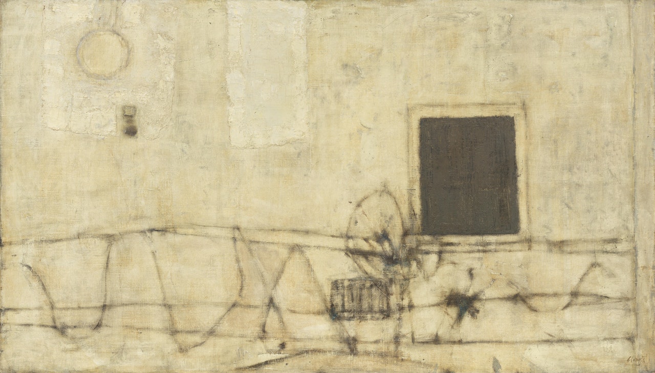 Whitewashed Wall by Prunella Clough
