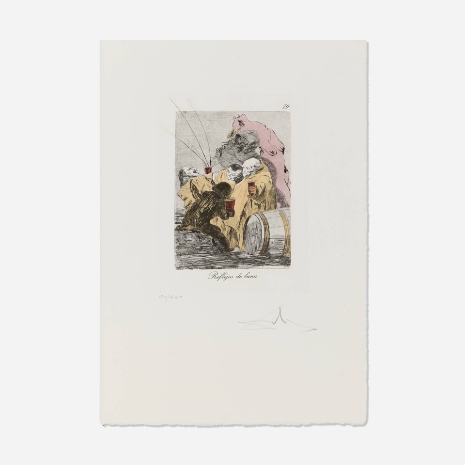 Reflejos de luna (from the Caprices de Goya de Dalí portfolio) by Salvador Dali