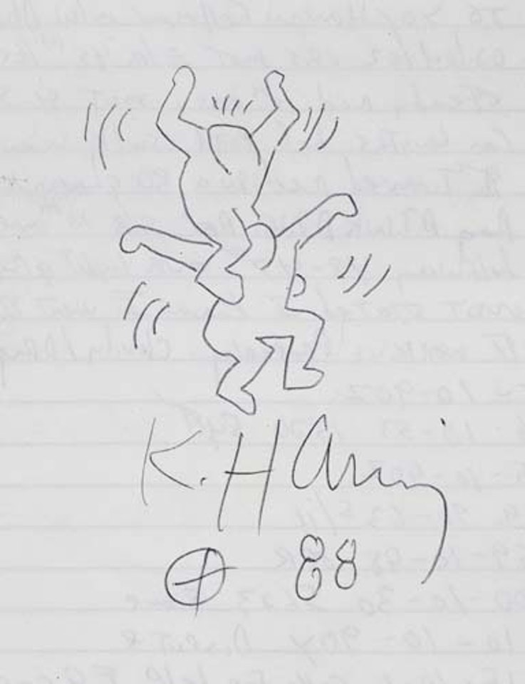 Two Figures by Keith Haring