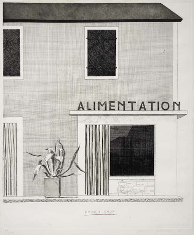 French Shop by David Hockney