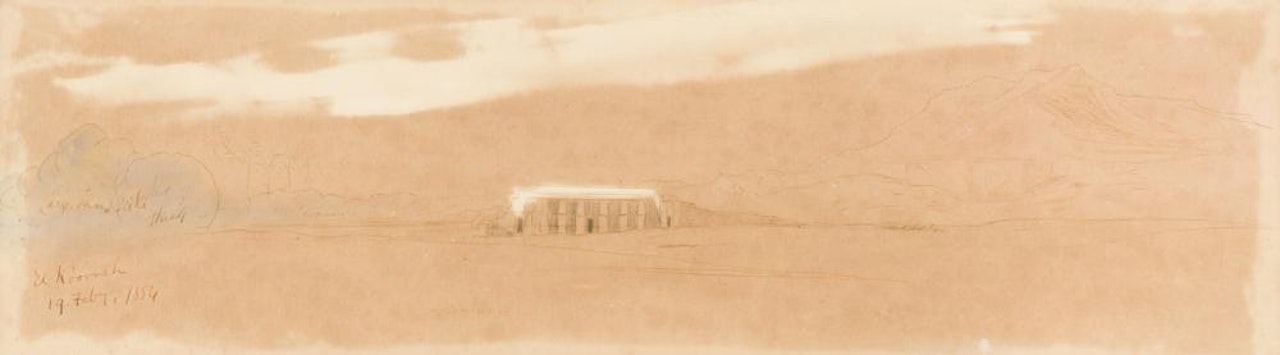 El Koorneh, Egypt by Edward Lear