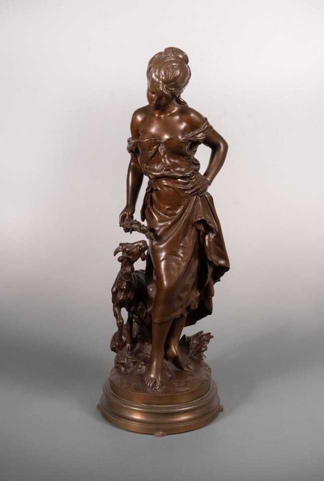 Goat girl by Mathurin Moreau