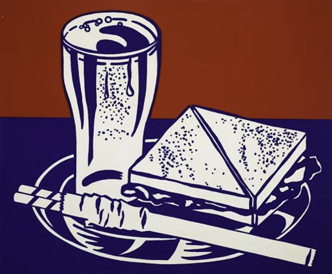 Sandwich and Soda by Roy Lichtenstein