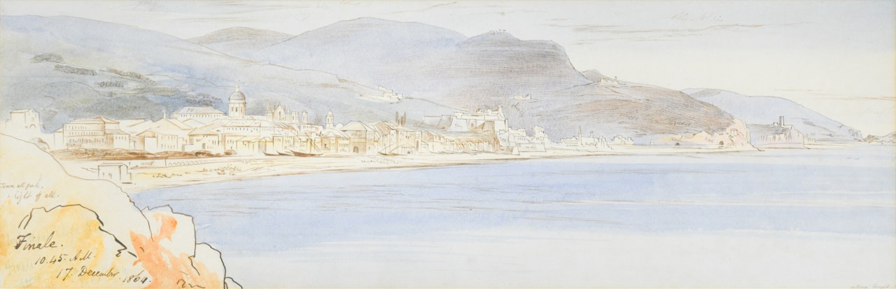 Finale Ligure, Italy by Edward Lear