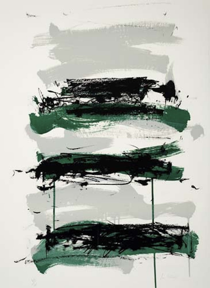 Group of 4 color lithographs by Joan Mitchell