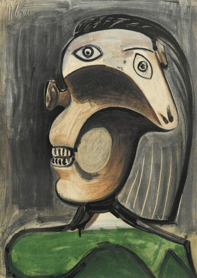 La Guerre, portrait of Françoise Gilot after the original 1944 painting by Pablo Picasso