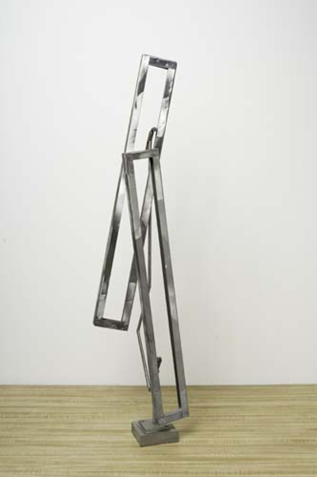 Open Rectangles, One Up One Down by George Rickey