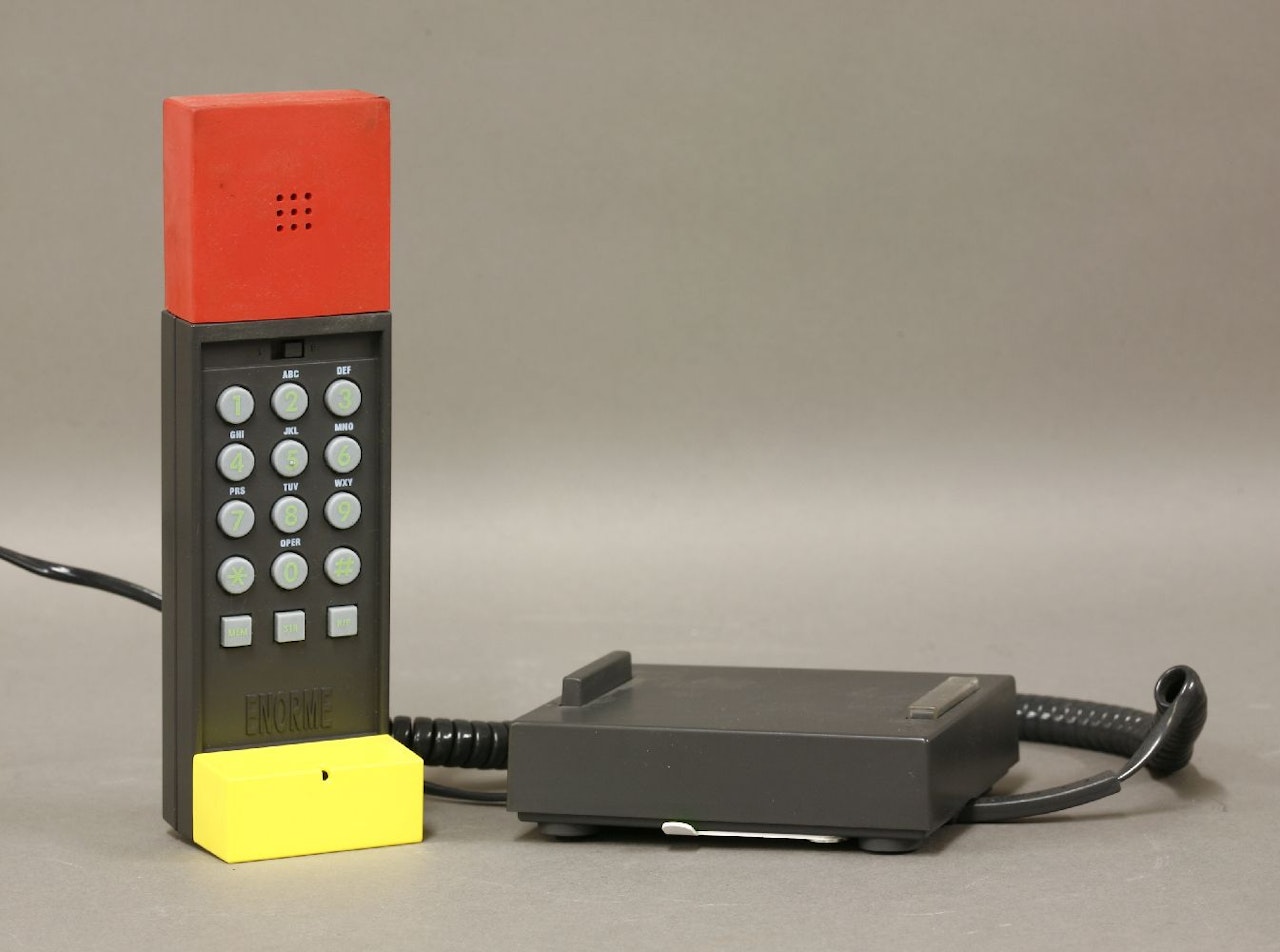 A telephone by Ettore Sottsass