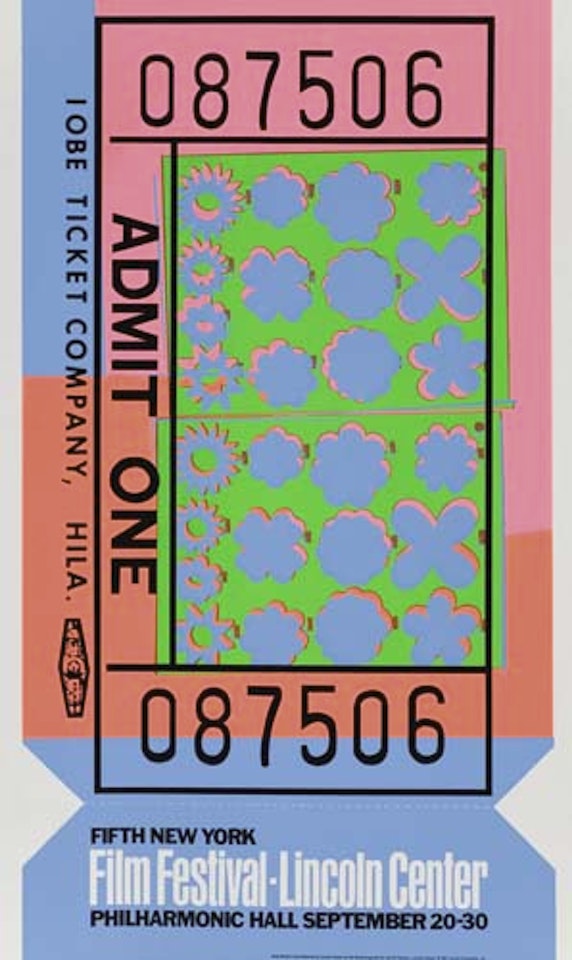 Lincoln Center Ticket by Andy Warhol