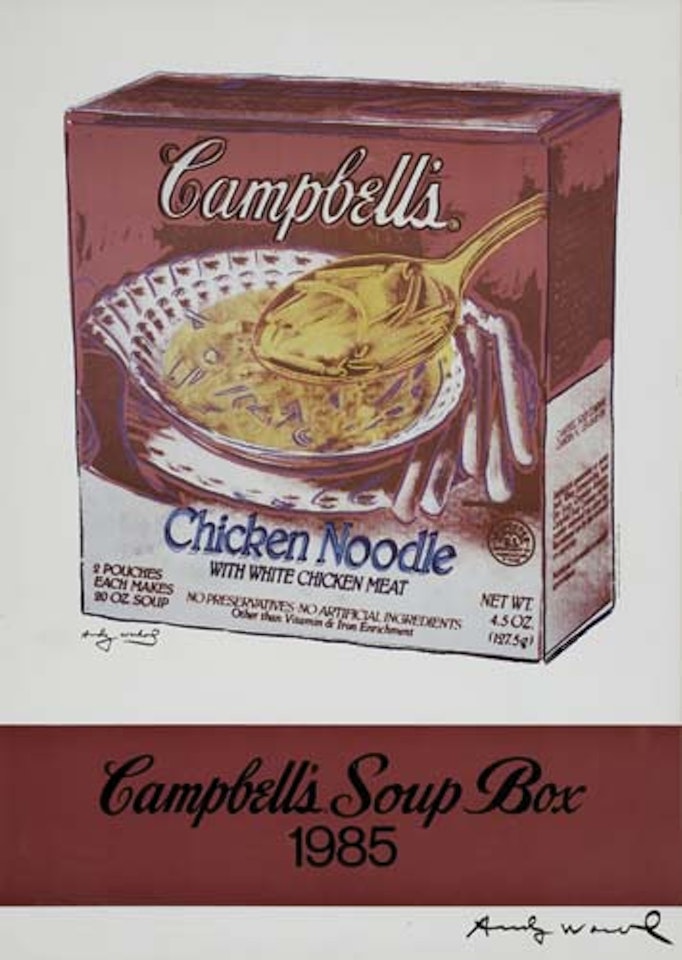 Campbell's Chicken Noodle Soup Poster by Andy Warhol