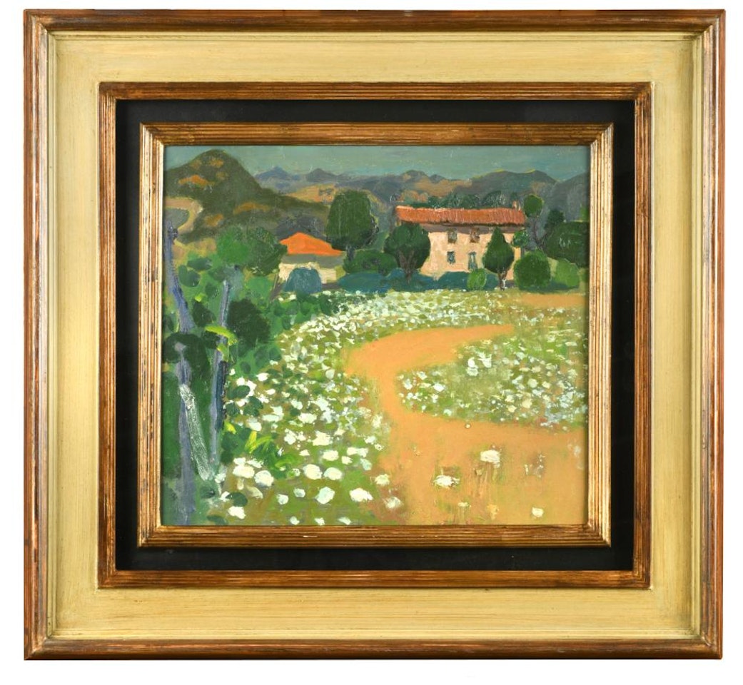 Tuscan Landscape by Alberto Morrocco