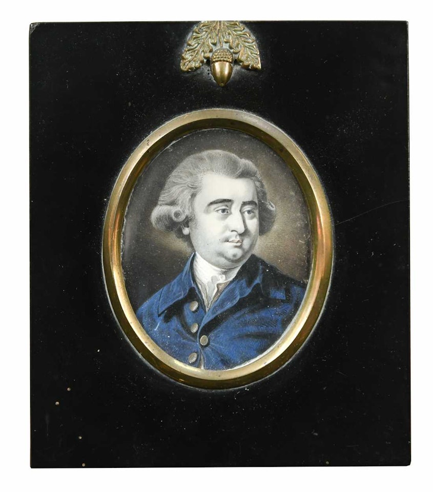 Portrait miniature of a gentleman, probably of Charles James Fox (1749-1806) by English School