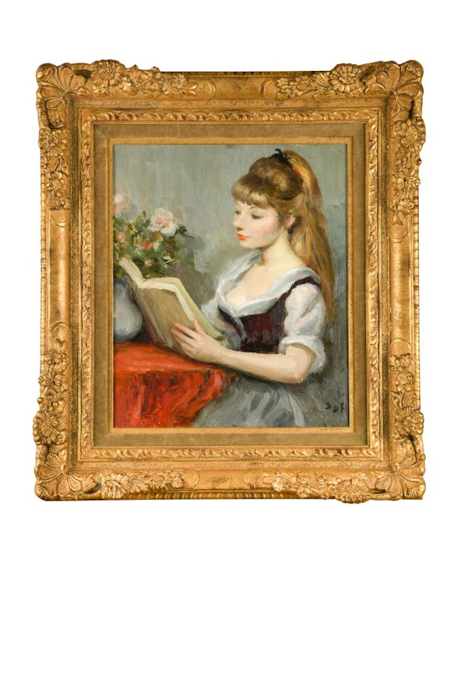 Claudine à la Lecture by Marcel Dyf