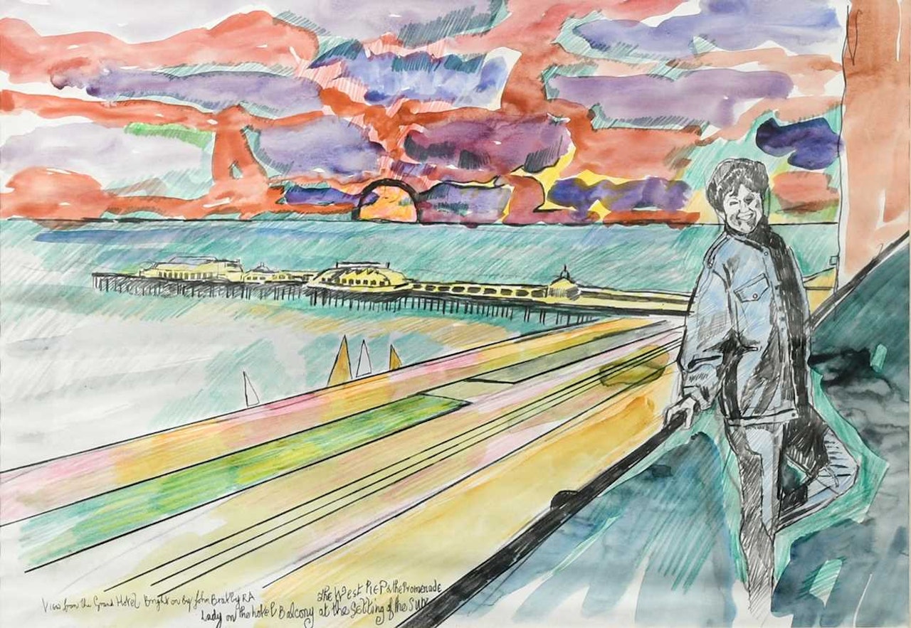 View from the Grand Hotel by John Bratby