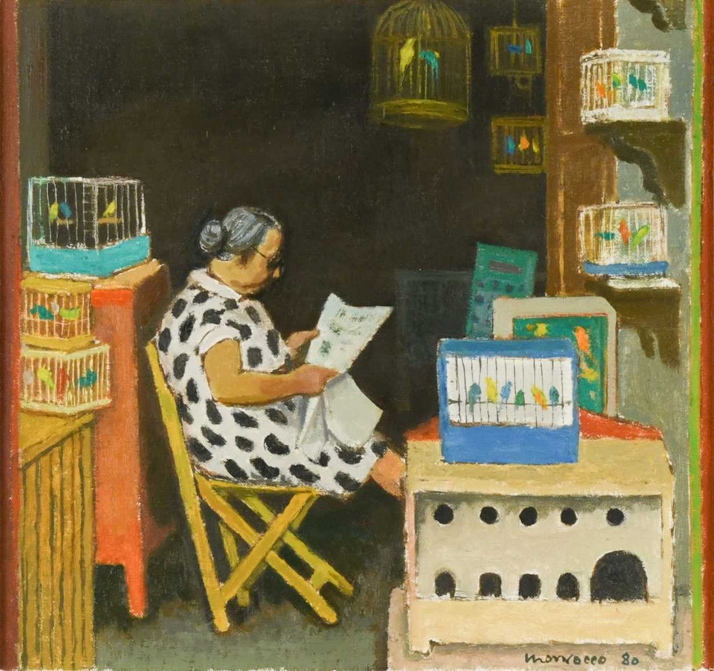 Bird Seller - The Secretary by Alberto Morrocco