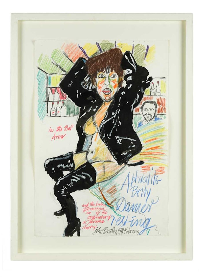 Aphrodite Belly Dancer resting by John Bratby