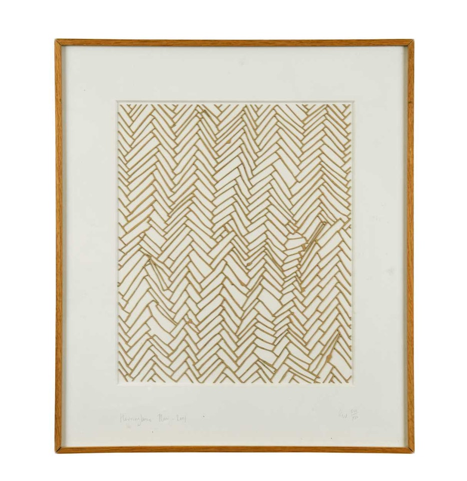 Herringbone Floor by Rachel Whiteread