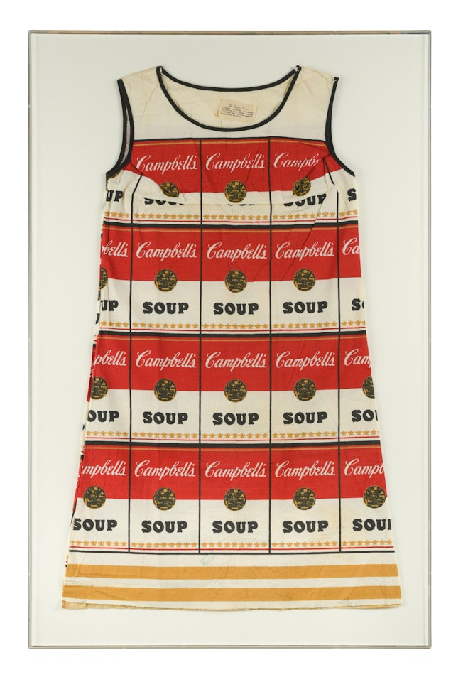 The Pop Art Souper Dress. Campbell"s Soup by Andy Warhol