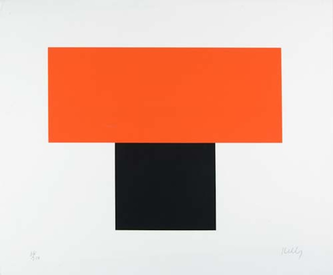 Red-Orange over Black by Ellsworth Kelly
