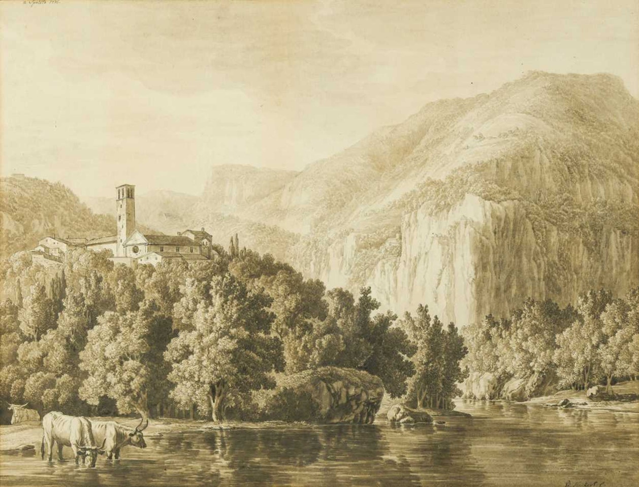 Spoletto, Italy by Jacob Philipp Hackert