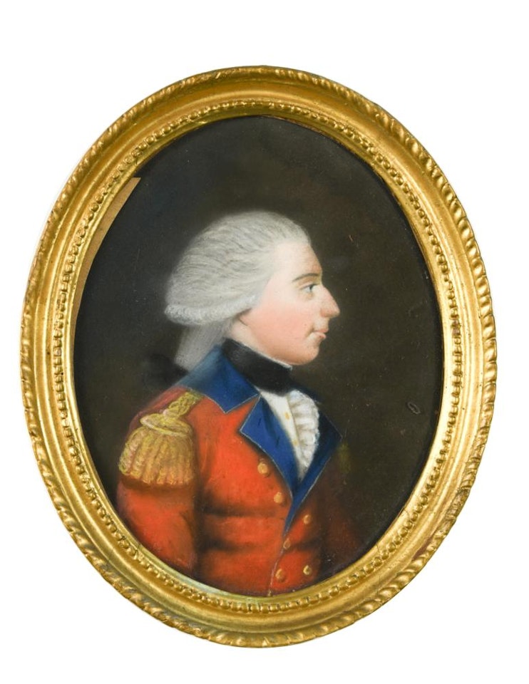 Study of a British olfficer wearing the Undress uniform of a Colonel by English School