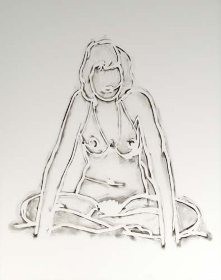 Monica Sitting Cross Legged by Tom Wesselmann
