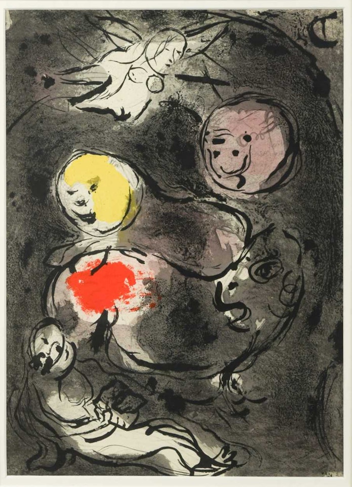 Daniel with the lions by Marc Chagall