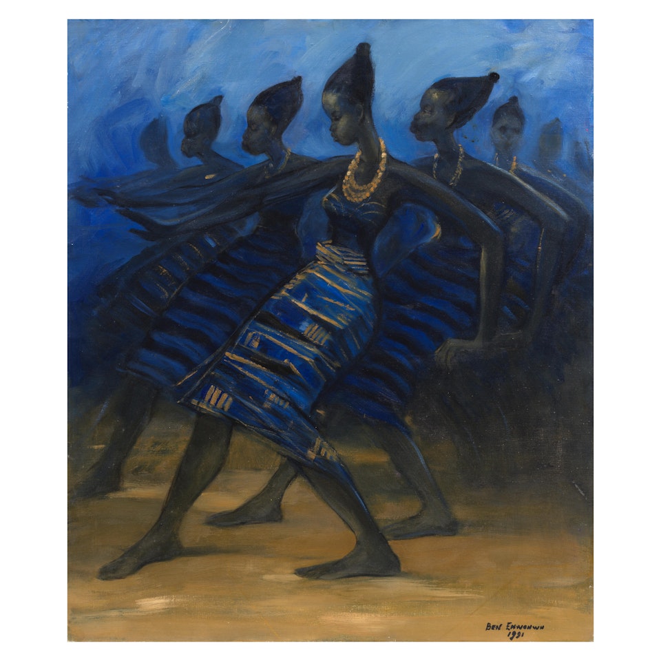 Obitun Dancers by Ben Enwonwu