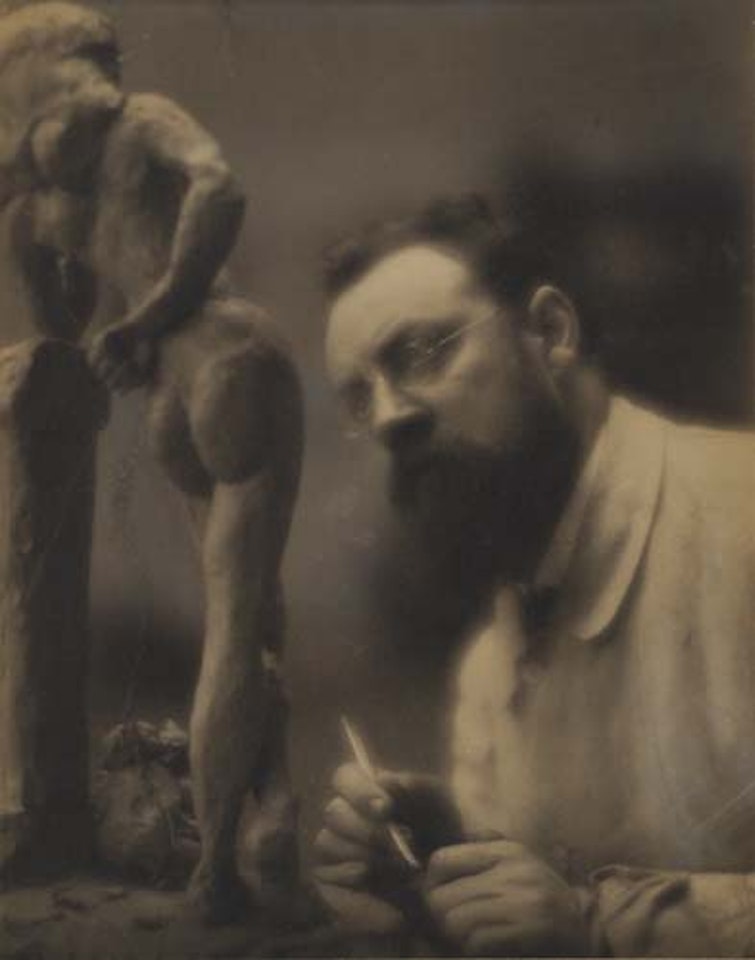 Henri Matisse with "La Serpentina," Issy-les-Moulineaux, France. by Edward Steichen