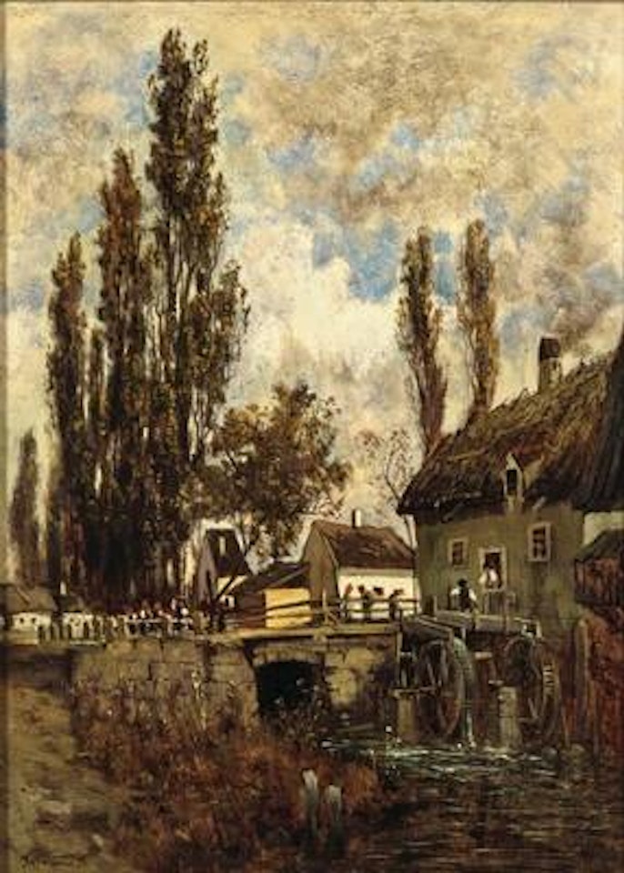 A Mill in Erla by Theodor von Hörmann