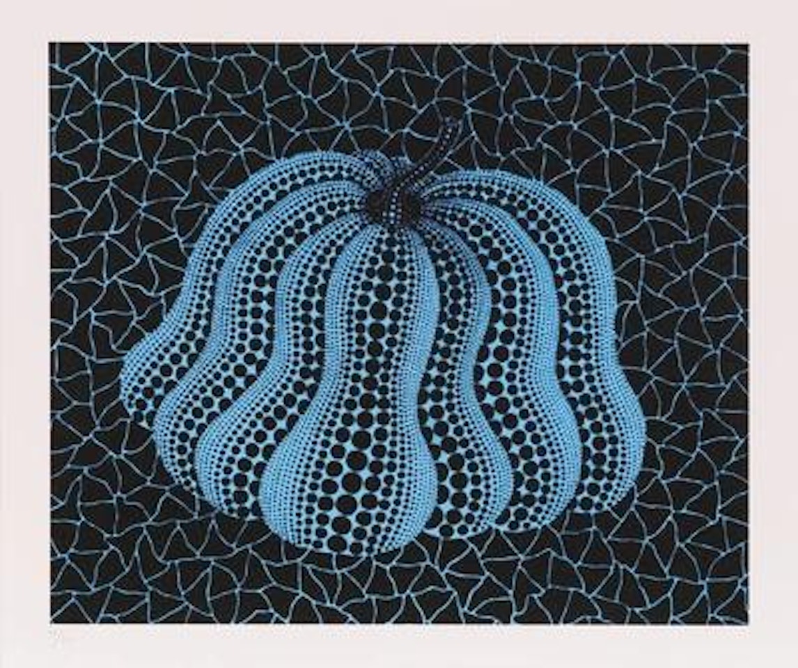 "Pumpkin (blue)" by Yayoi Kusama