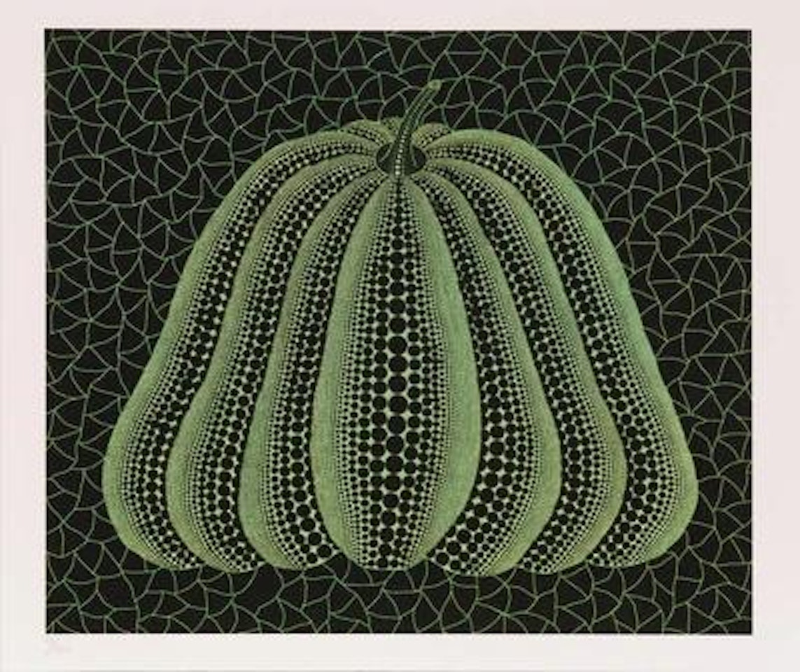 "Pumpkin (green)" by Yayoi Kusama