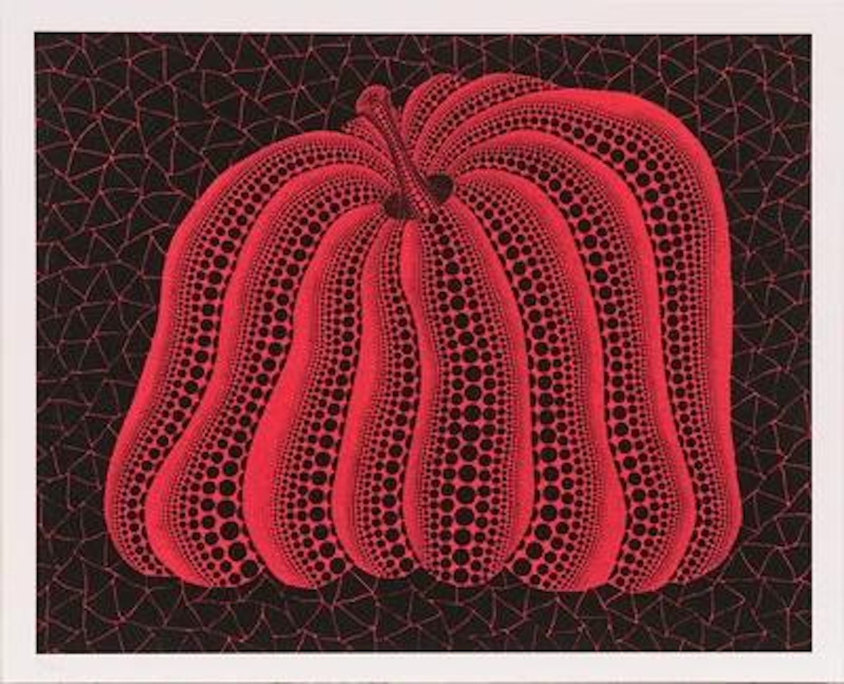 "Pumpkin (red)" by Yayoi Kusama
