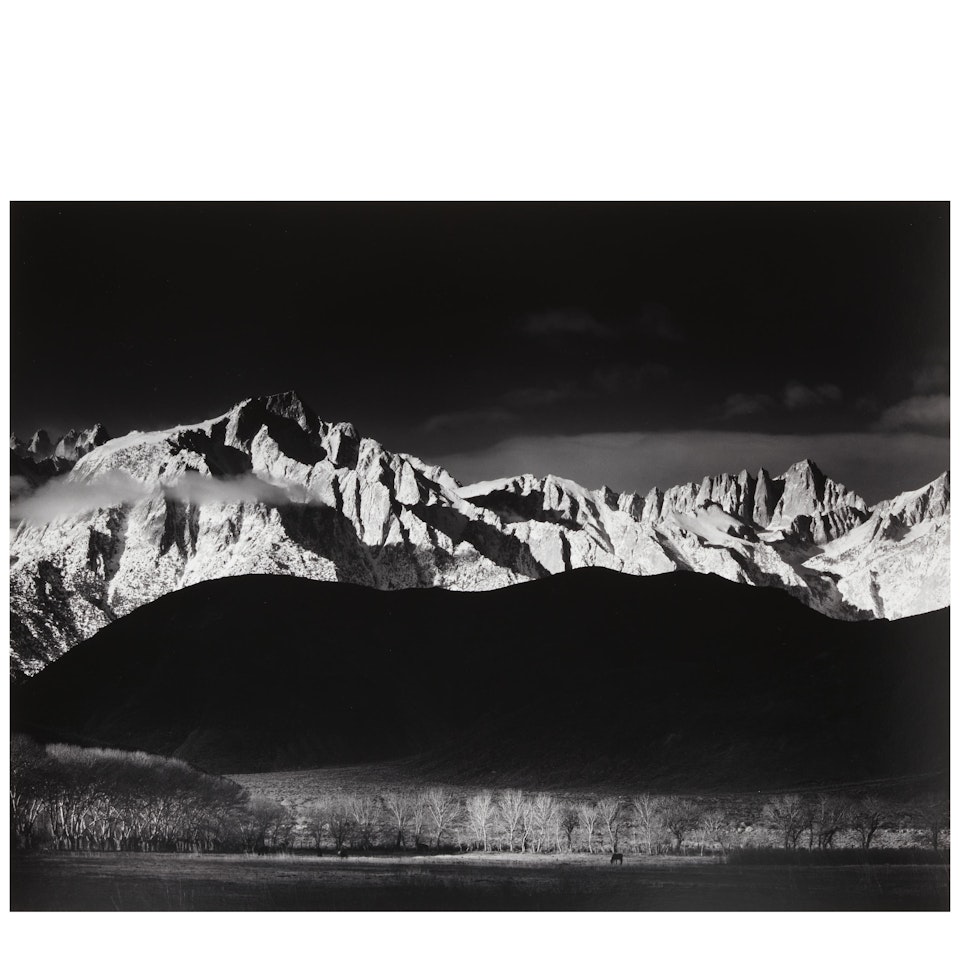 Winter Sunrise, Sierra Nevada, From Lone Pine, California by Ansel Adams