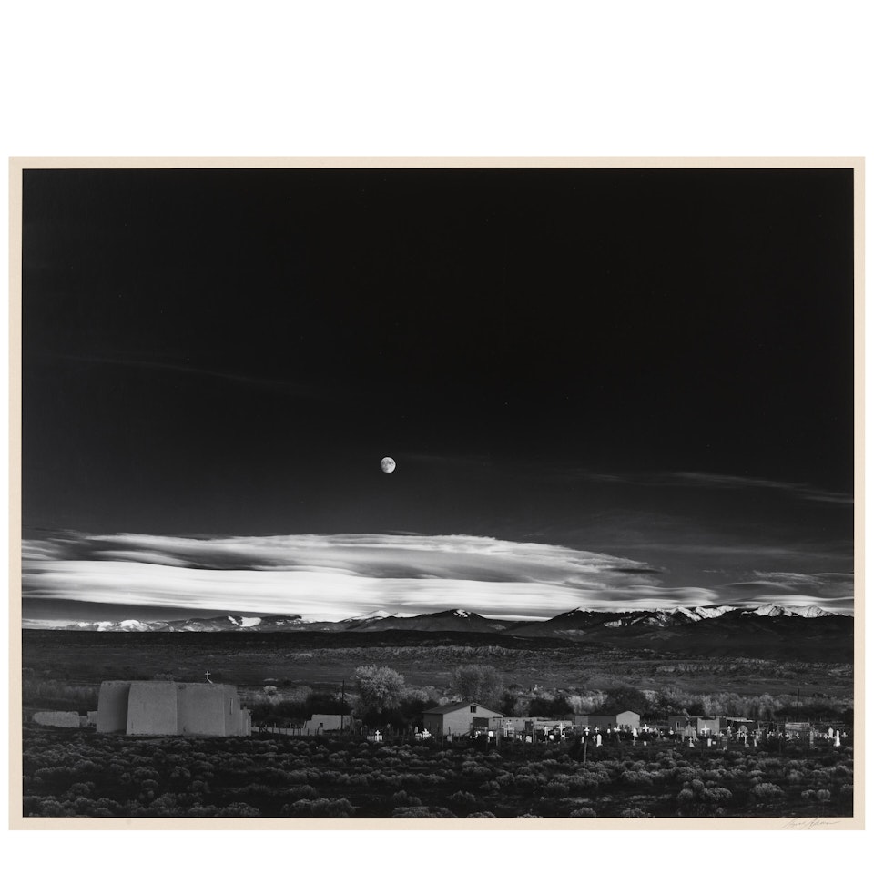 Moonrise, Hernandez, New Mexico by Ansel Adams